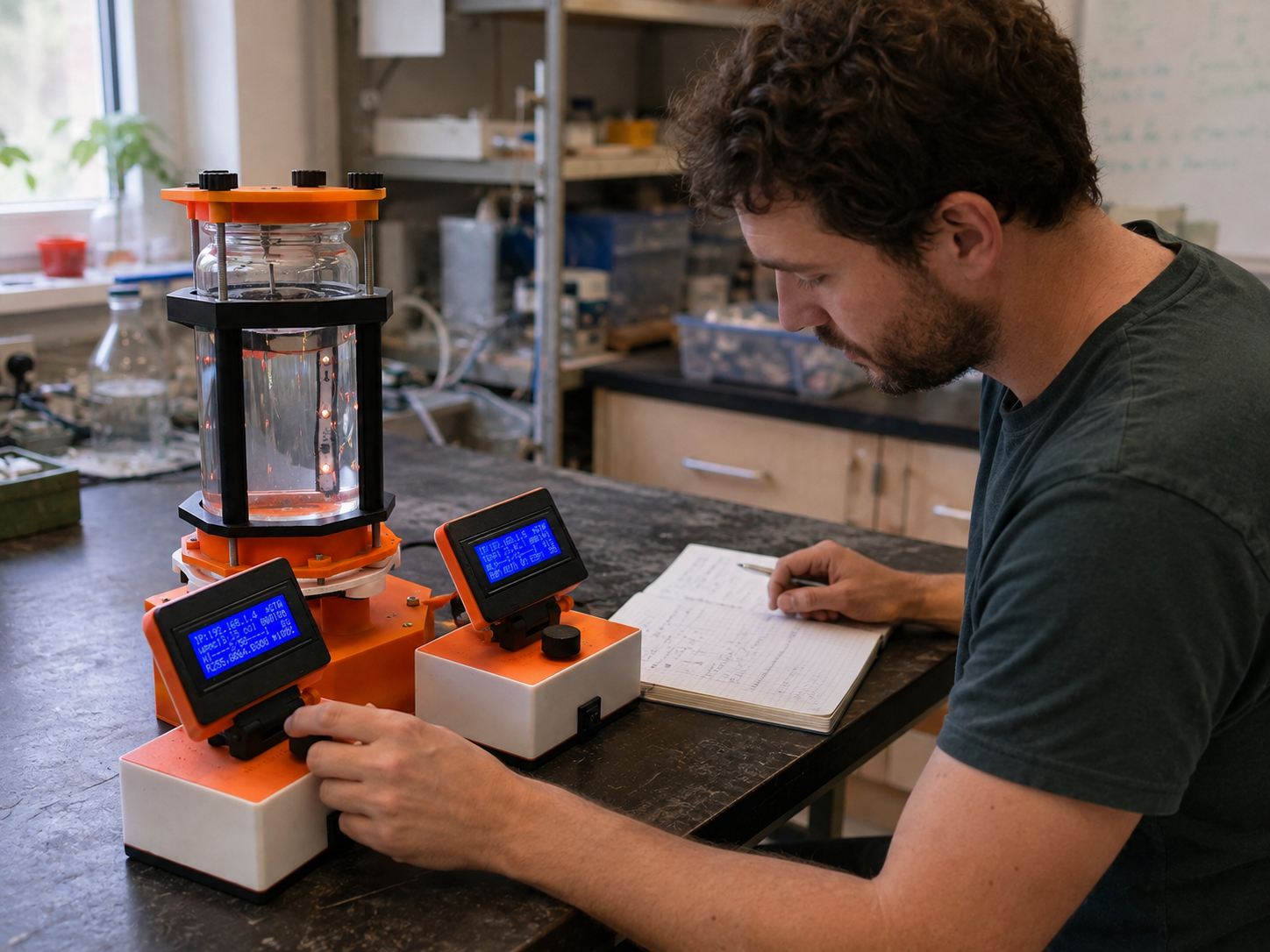 Maker utilizando un equipo BioSync integrado en su laboratorio
